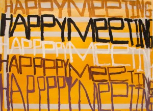 Happy Meeting art exhibit at Gateway Arts, Brookline