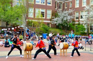 The annual Brookline Cherry Blossom Festival at Brookline High School