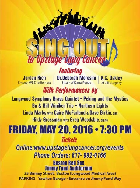 Sing Out for Lung Cancer fundraiser May 20