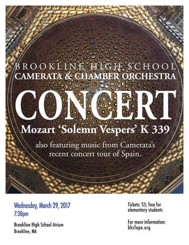 BHS Camerata & Chamber Orchestra Concert March 29, 2017