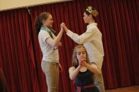 Much Ado About Nothing, a Boston Theater Co Teen Troupe presentation at Brookline Village Library